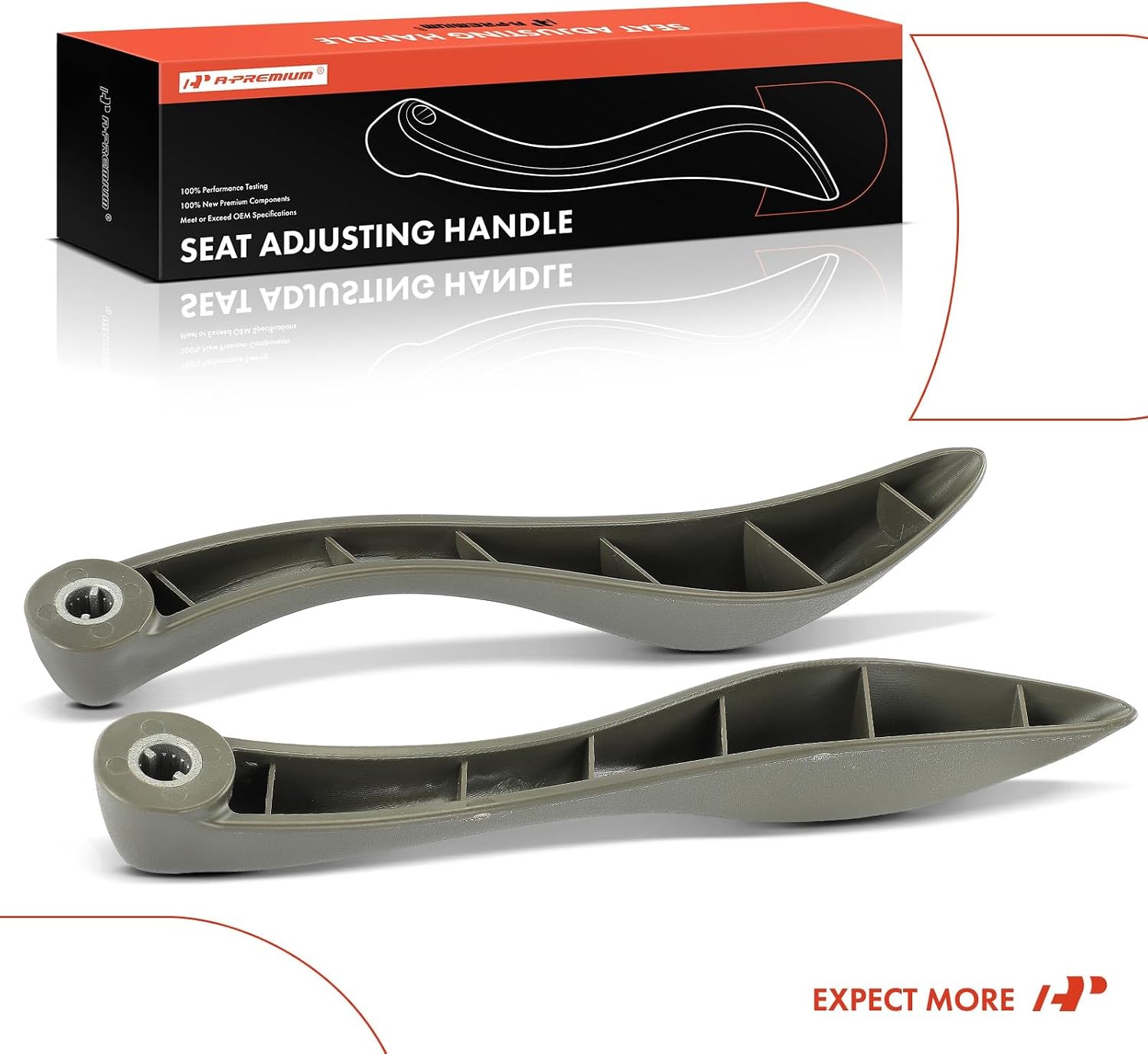 A-Premium Seat Adjustment Handle Compatible with Chevrolet & GMC Vehicles - Express 1500 2003-2014, Express 2500 3500 4500, Savana 1500 2500 3500 4500 - Front Driver and Passenger Side