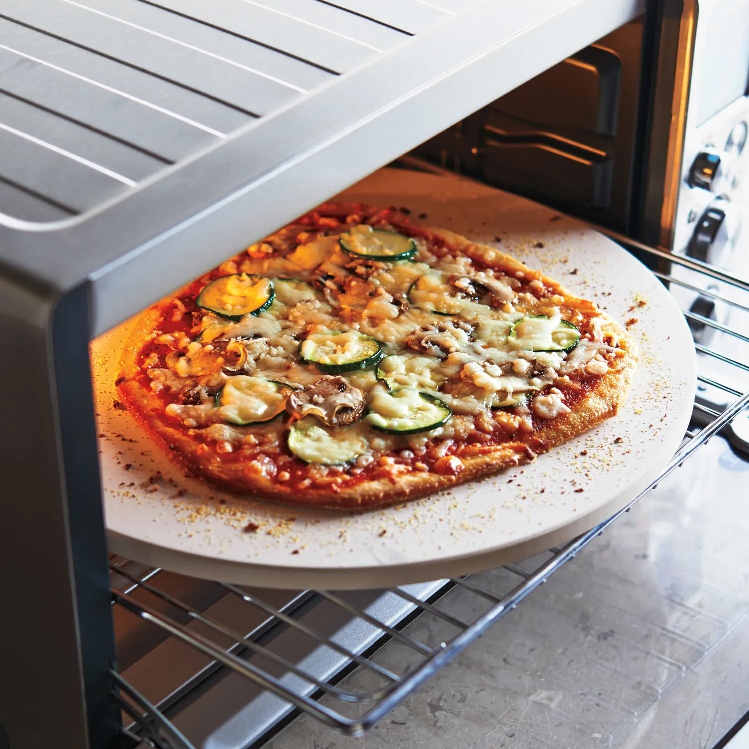 Amazon.com: Breville BOV800PS Ceramic Pizza Stone, 13 Inch, White