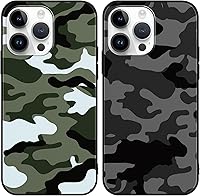 Vista 22 de Paquete de 2 Fundas Lindas y Geniales de Estrellas Negras para iPhone 7/8 / SE 2020 / SE 2022 de 4.7 Pulgadas, Funda Estética, Antiarañazos