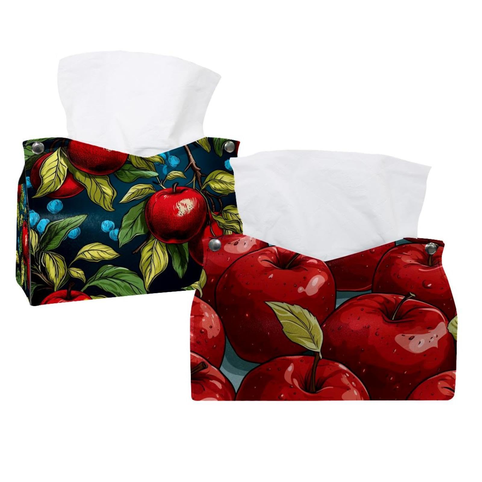 Boîte à mouchoirs design minimaliste avec distributeur de serviettes robuste en lot de 2