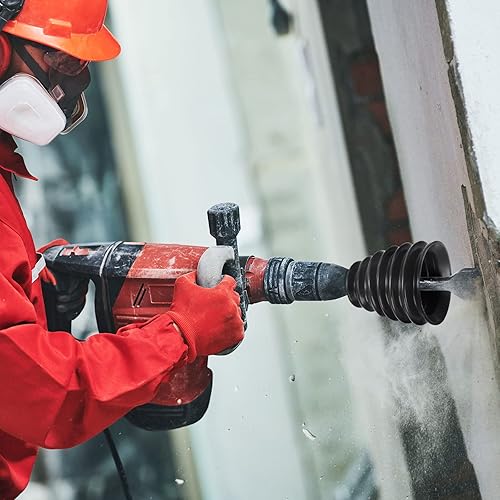 Miniatura 6 de uxcell Colector de cubierta de polvo para taladro de goma, para martillo eléctrico, taladro de impacto para cenizas, accesorios de herramientas de