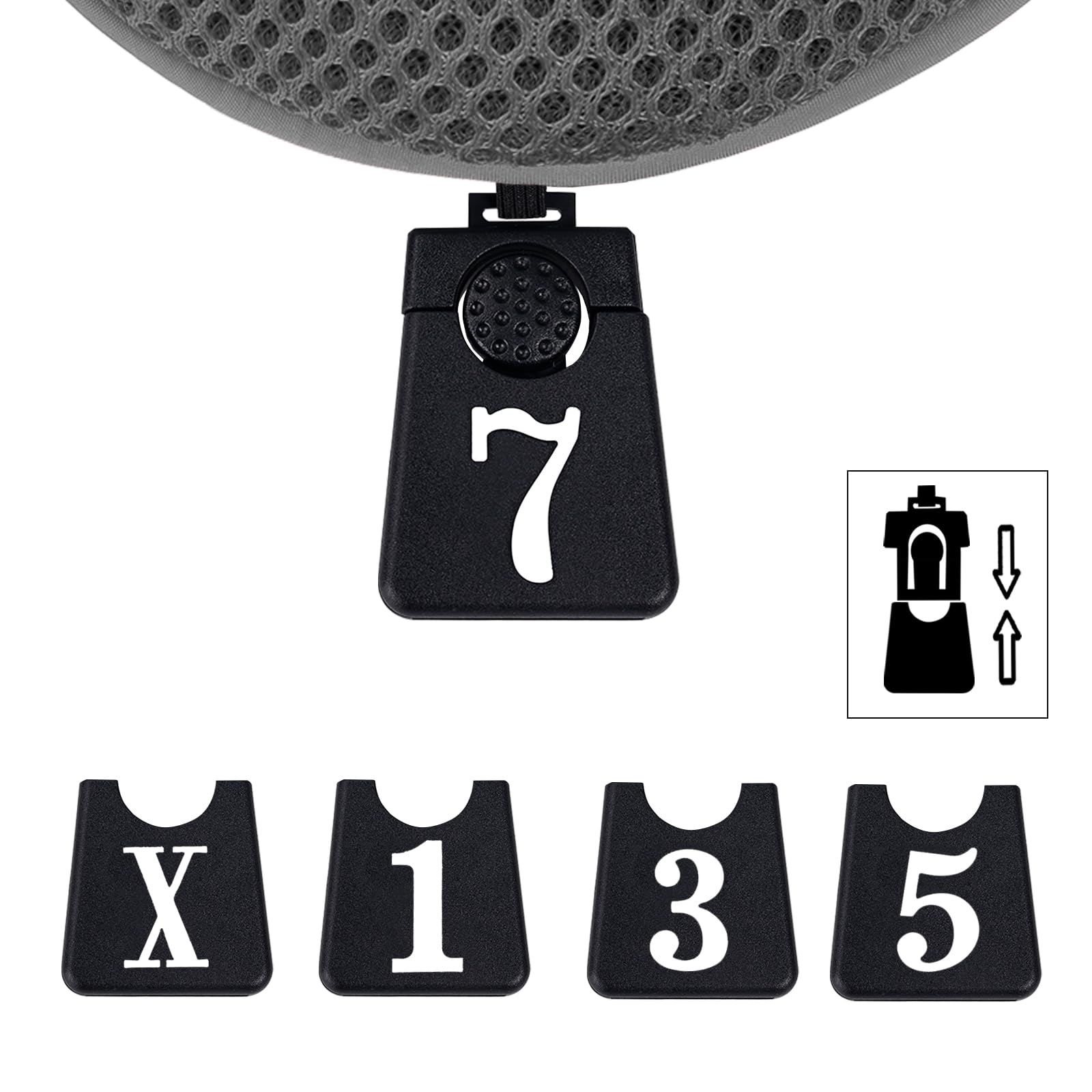 Andux Set di 4 copri mazze da golf da 460 cc per mazze da fairway in legno