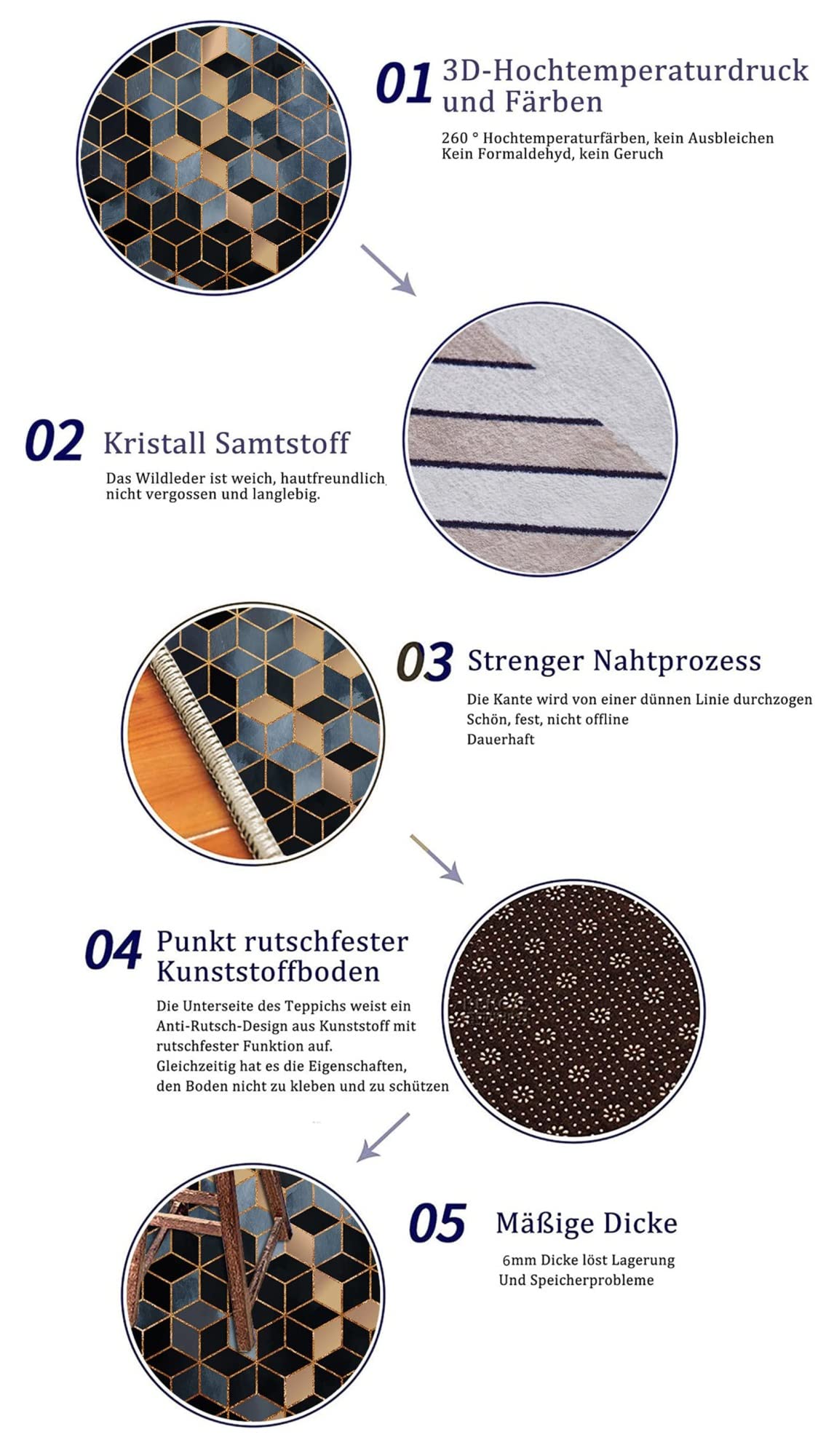 RYNS Antideslizante Alfombrilla 100x440cm PVC Impermeable y Resistente al Aceite Moderna Alfombra Cocina Mejor Calidad Diferentes Dimensiones para Entrada Sala de Dormitorio A
