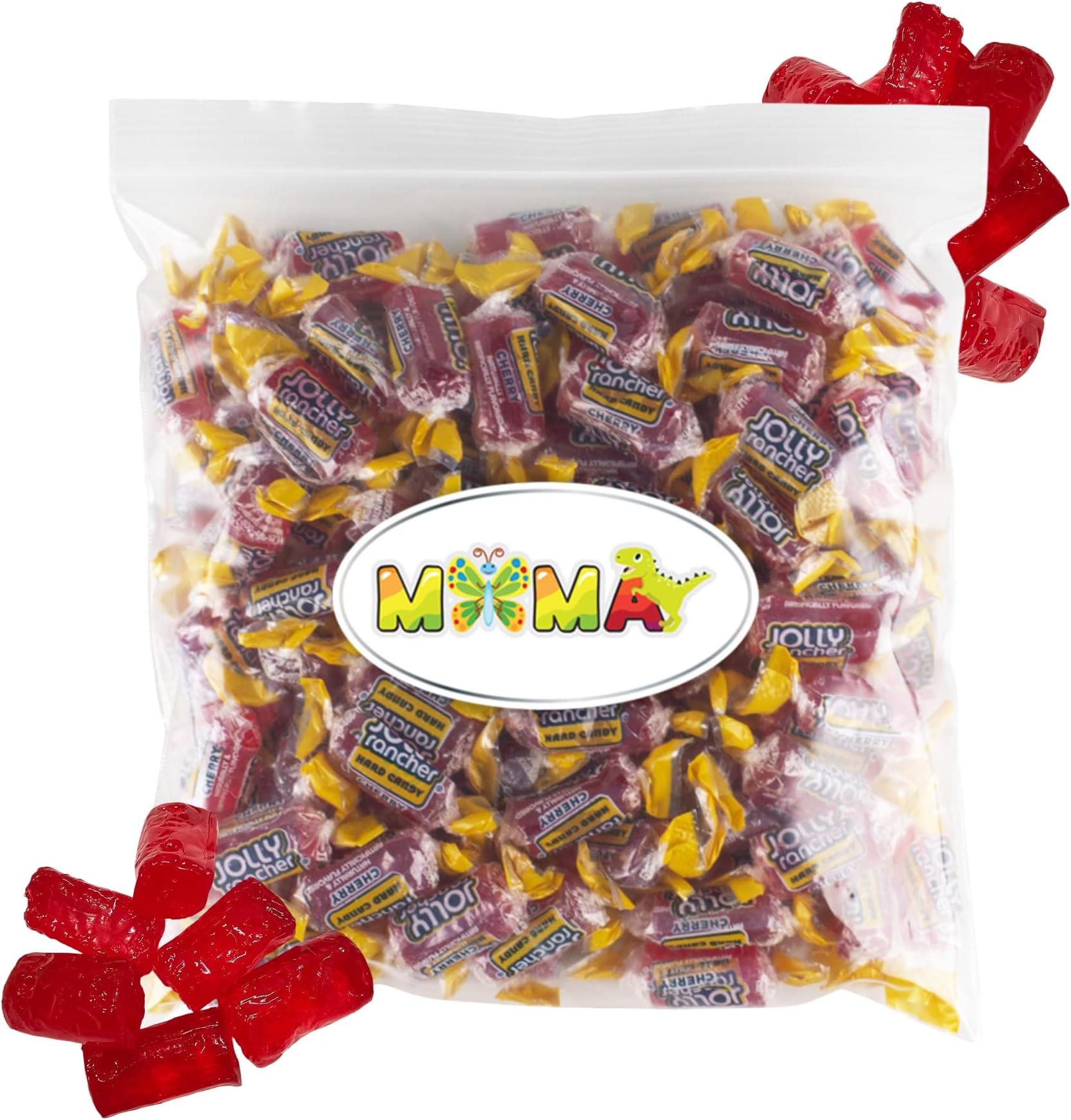 J0lly Ranchrs Hard Candy Cherry - 1.5 lb Fruit Flavored Made with Real Juice for Easter Candy - Gluten Free Hard Treats Individually Wrapped Bag