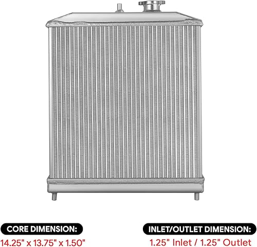 Miniatura 5 de Honda Civic Radiador de aluminio de 2 filas (transmisión automática)