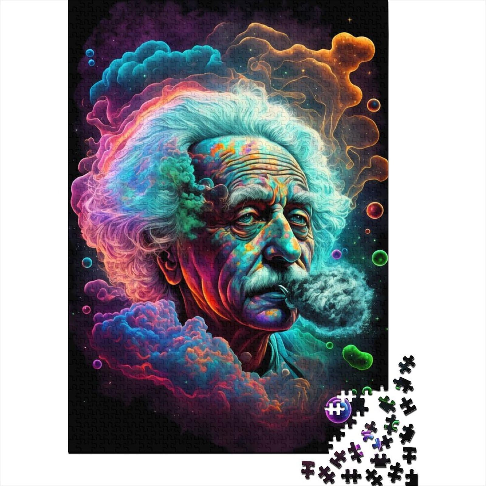 1000 Pieces Cosmic Genius Creative Square Jigsaw Puzzles for Adults And Wooden Puzzles Challenging Game 1000pcs (75x50cm)