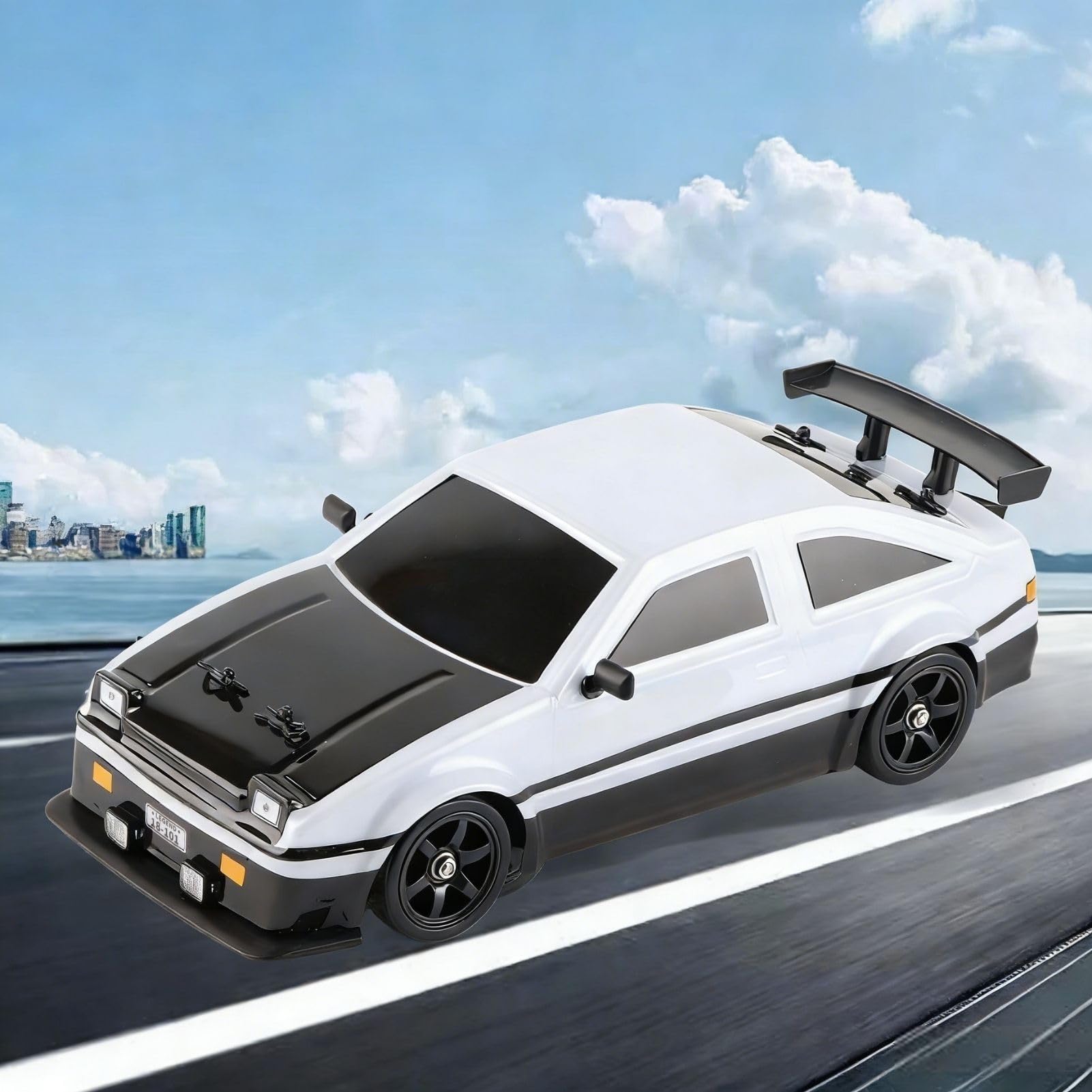 BuyWeek Zdalnie sterowany samochód Drift, 2,4 GHz 1:16 RC Drift Auto napęd na wszystkie koła, zabawka z diodami LED, dla dzieci, chłopców, dziewcząt i dorosłych