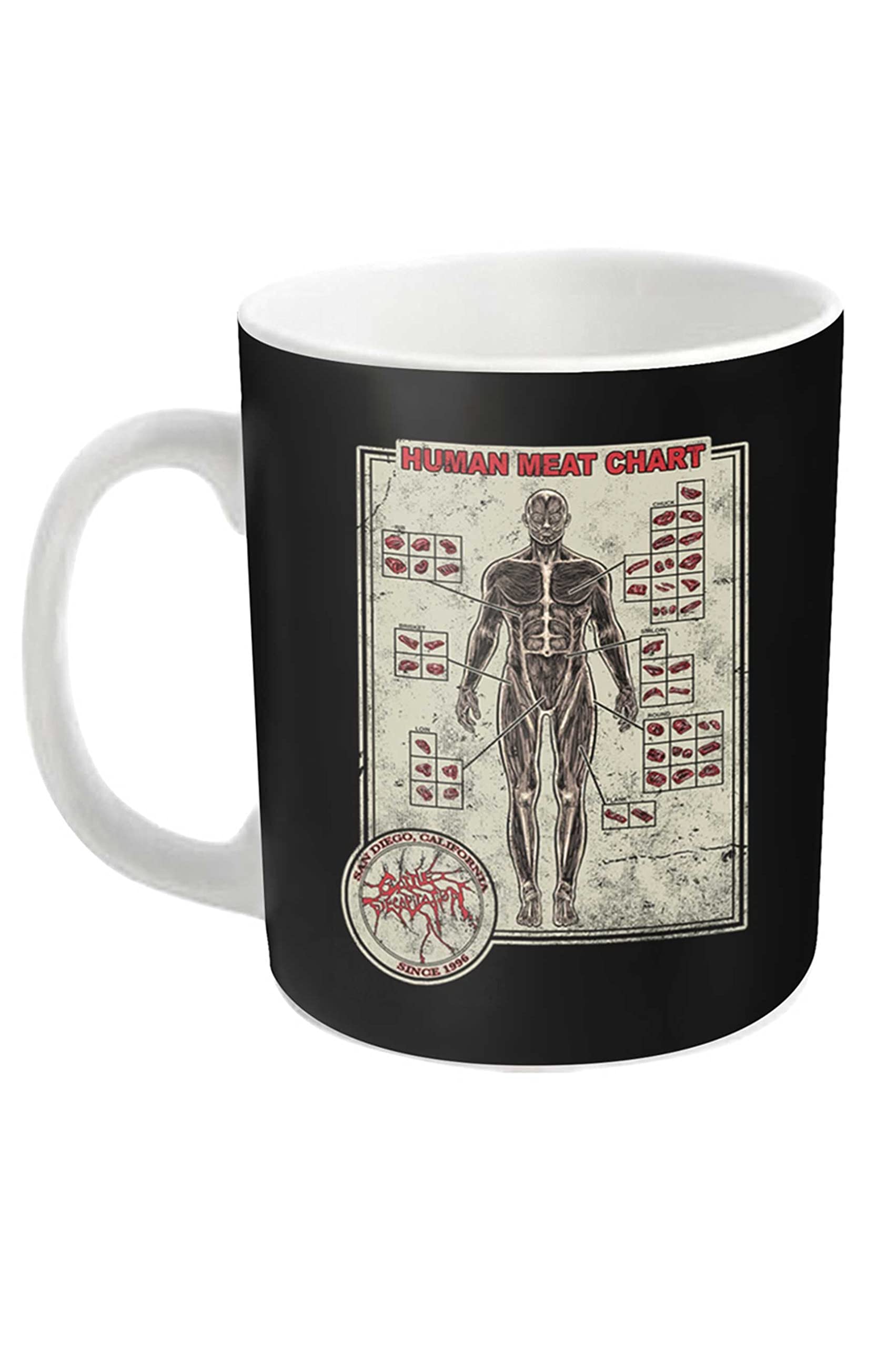 CATTLE DECAPITATION - HUMAN MEAT CHART - MUG - G11501z