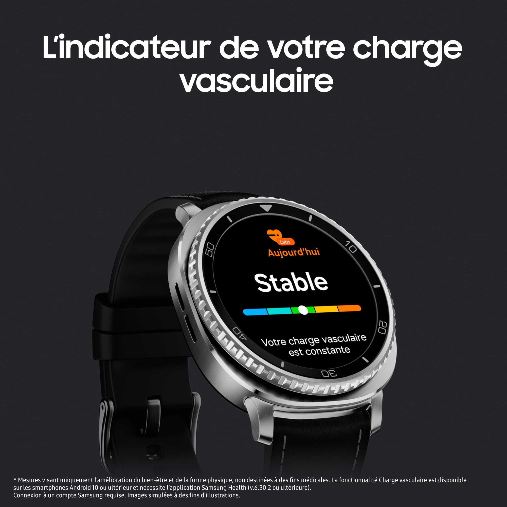 Samsung Galaxy Watch8 Classic, Montre Connectée, Couronne rotative, Galaxy AI, Coach Sommeil, Coach Running, Bluetooth, 46mm, Noir, Chargeur Secteur Rapide 25W Inclus, Version FR