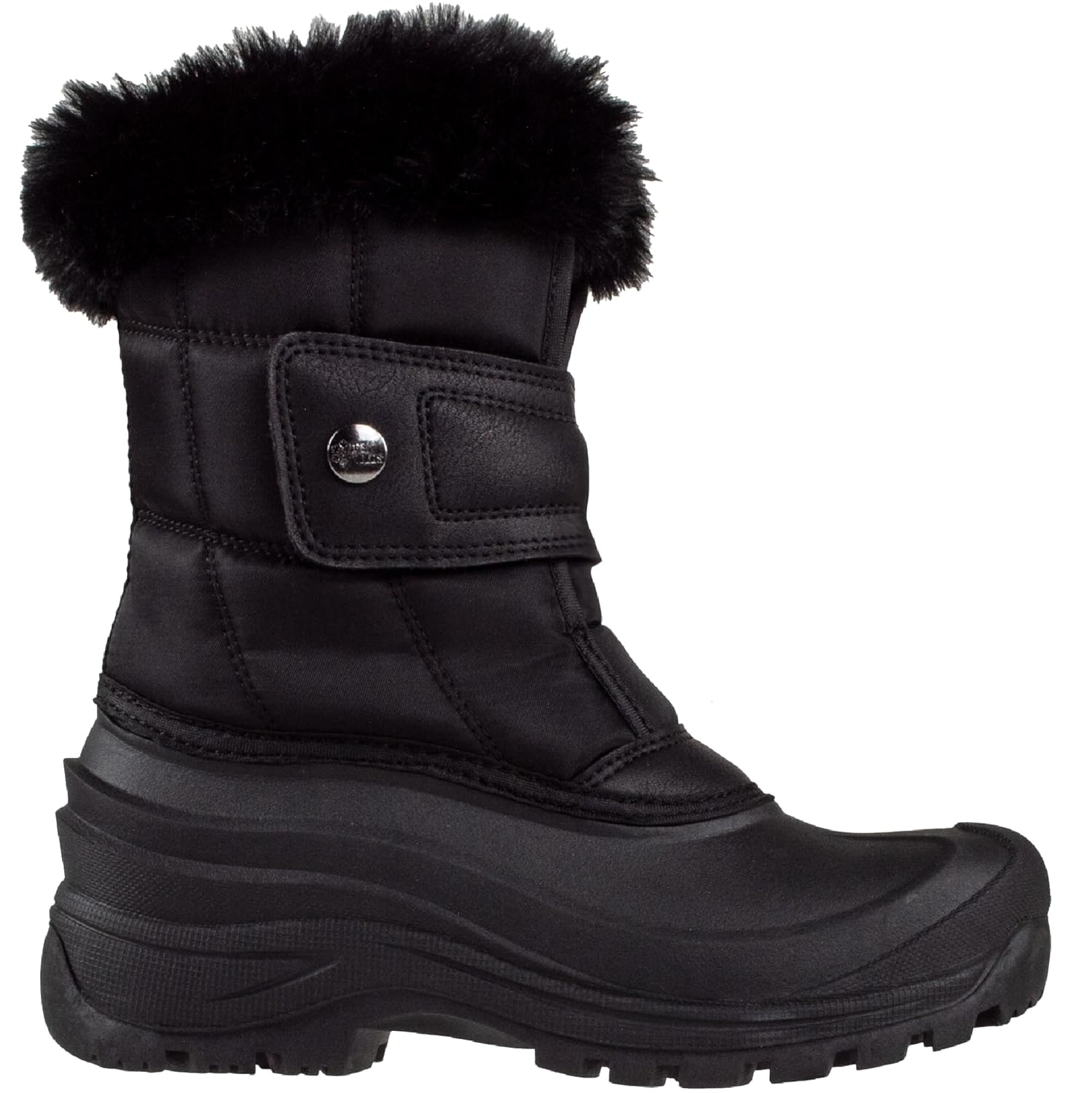 Ice Fields Clara Snow Winter Boots for Women Warm Insulated Waterproof Shell Faux Fur Lined Cuff