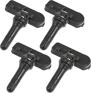 X AUTOHAUX 4pcs DE8T-1A180-AA Tire Pressure Monitoring System Sensor TPMS Sensor 315MHz for Ford for Lincoln for Mercury, Black