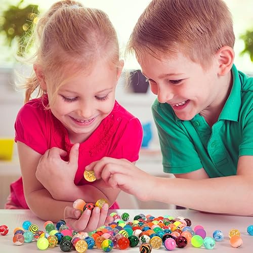 Miniatura 6 de Pllieay 264 bolas hinchables a granel, bolas de goma de 0.87 pulgadas (1.063 in), relleno de bolsas de fiesta de colores mixtos para niños, regalos