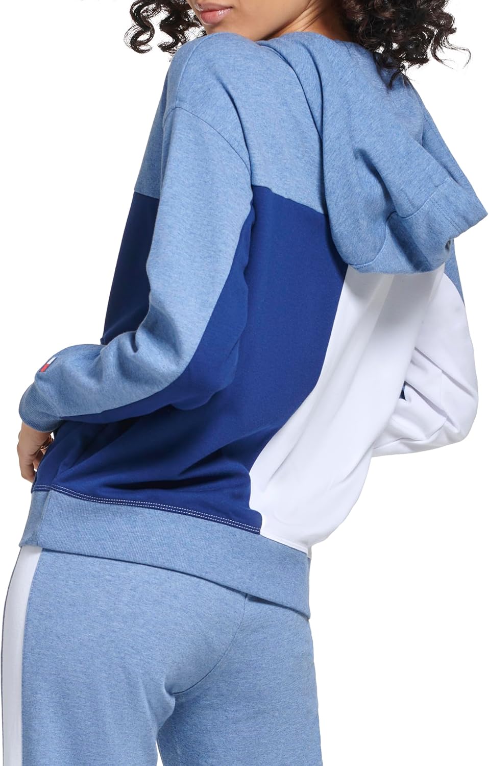 Tommy Hilfiger Womens Color Block Side Stripe Tapered Jogger Sweatpants - Image 3