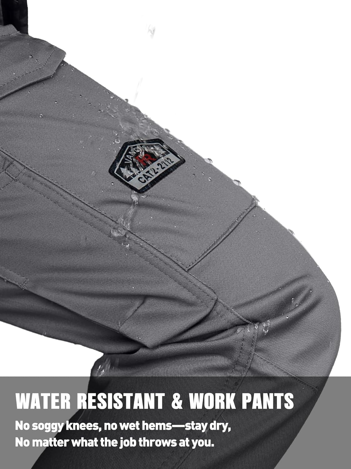 FR Pants for Men 7.5oz Flame Resistant Pants (2112& CAT2) 10-Pockets - Image 3