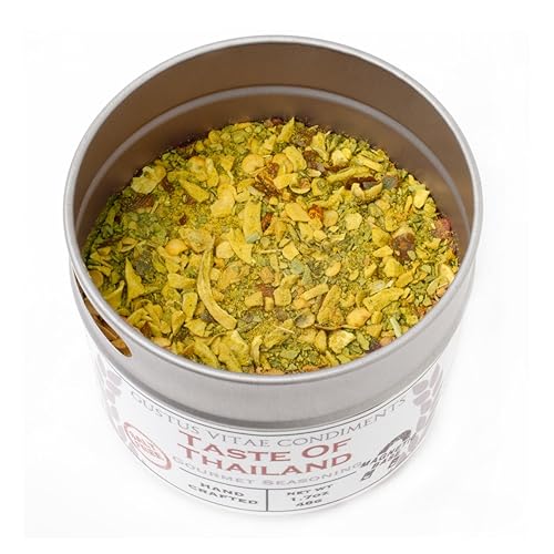 Miniatura 7 de Colección de condimentos de Gourmet World Flavors. Sin GMO verificado. 6 latas magnéticas. Lote pequeño de mezcla de especias.