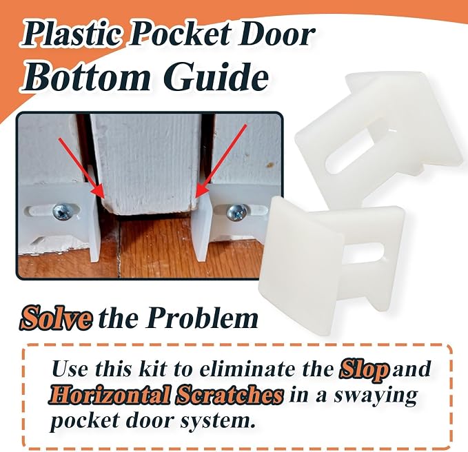 Kit 10 Piezas Guías Inferiores Plásticas para Puerta miniatura 3