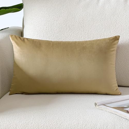 Miniatura 1 de Artscope Fundas de almohada de terciopelo de lujo súper suaves, decorativas, rectangulares, fundas de cojín para sofá, dormitorio, decoración de