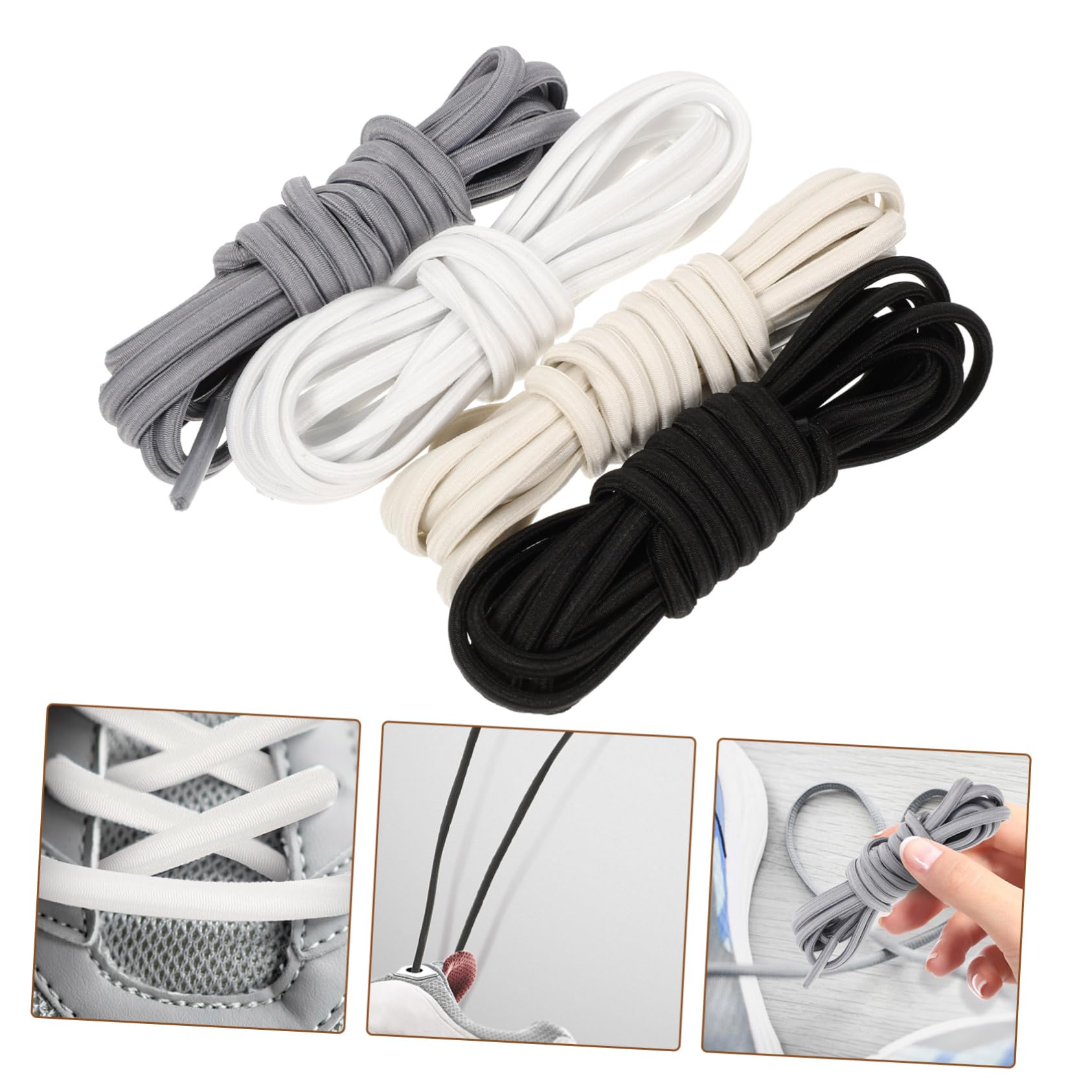 16paare Elastische Schnürsenkel Für Sport Schnellschnürende Und Anpassbare Schnürsenkel Für Erwachsene Geeignet Für Sneakers Und Freizeitschuhe