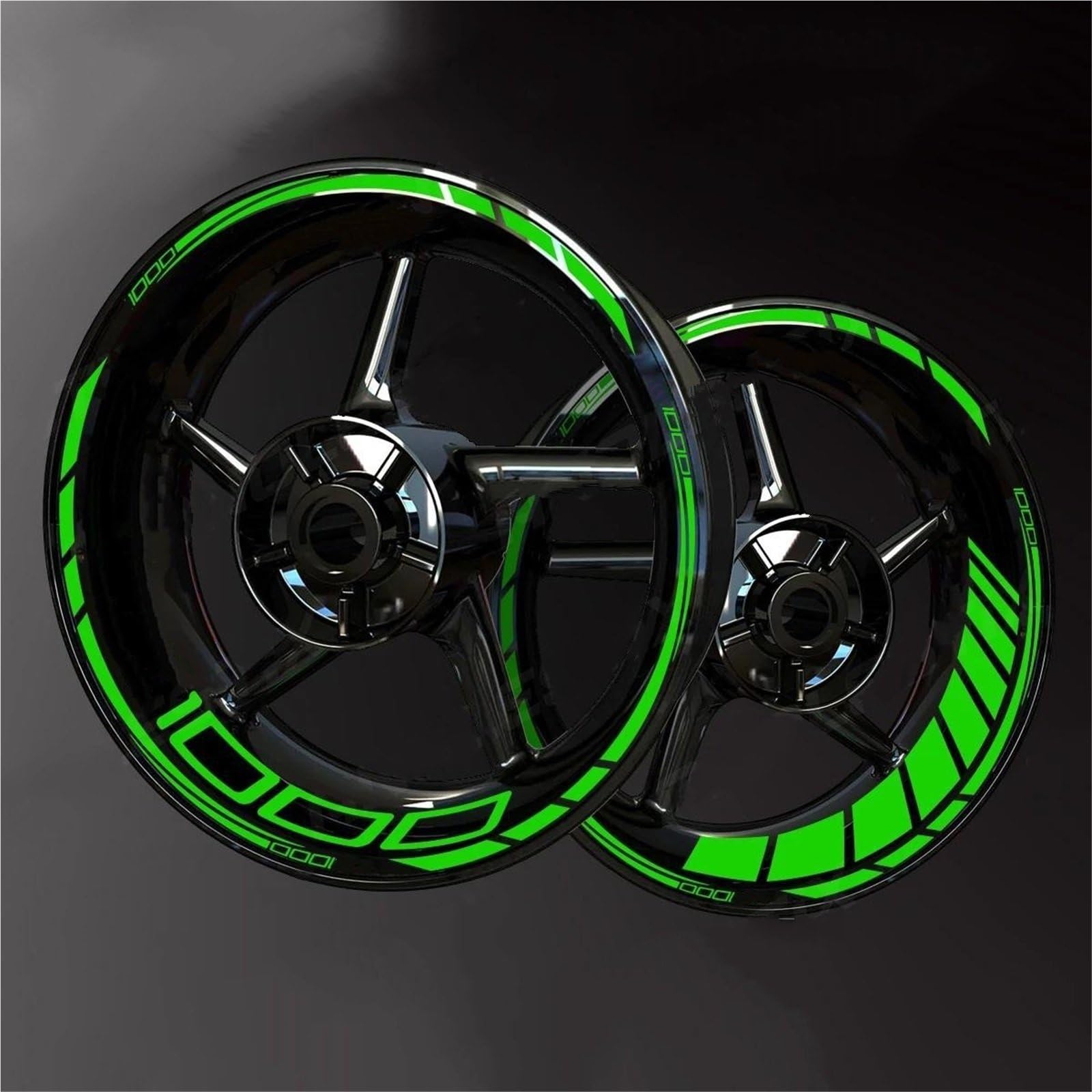 Wheel Stickers Motorcycle Reflective Wheel Decal for for Z1000 for Z 1000 Rim Stripe Decals Waterproof Hub Stickers Rim Reflective Decal
