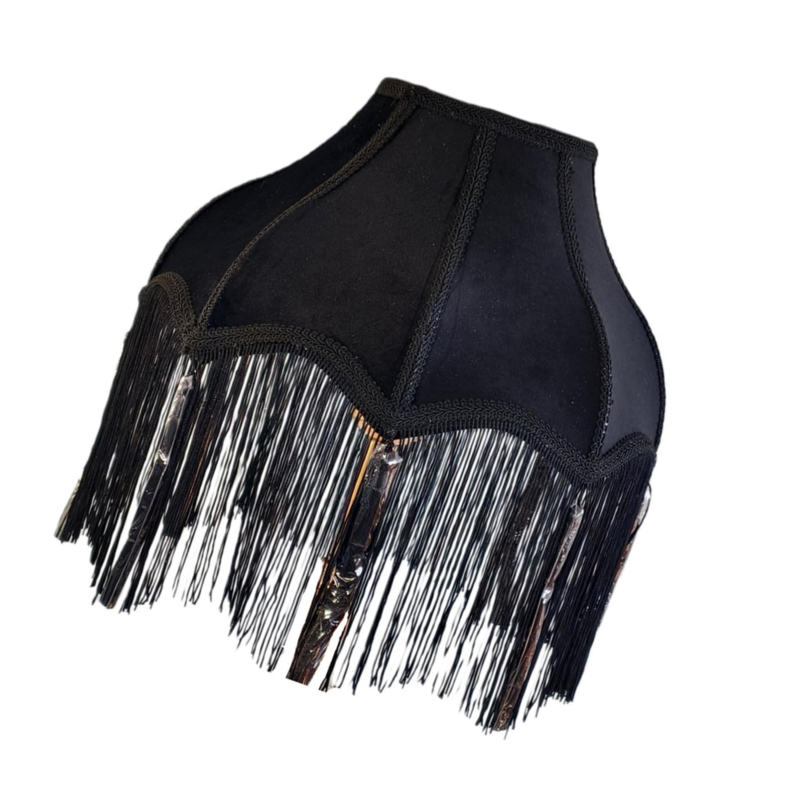 Tsophreniq Rustproof Tassels Pendant Light Shade Elegant Decoration Light Shade Easy Installation Fabric Texture for Lighting Victorian Fashion Lightshade
