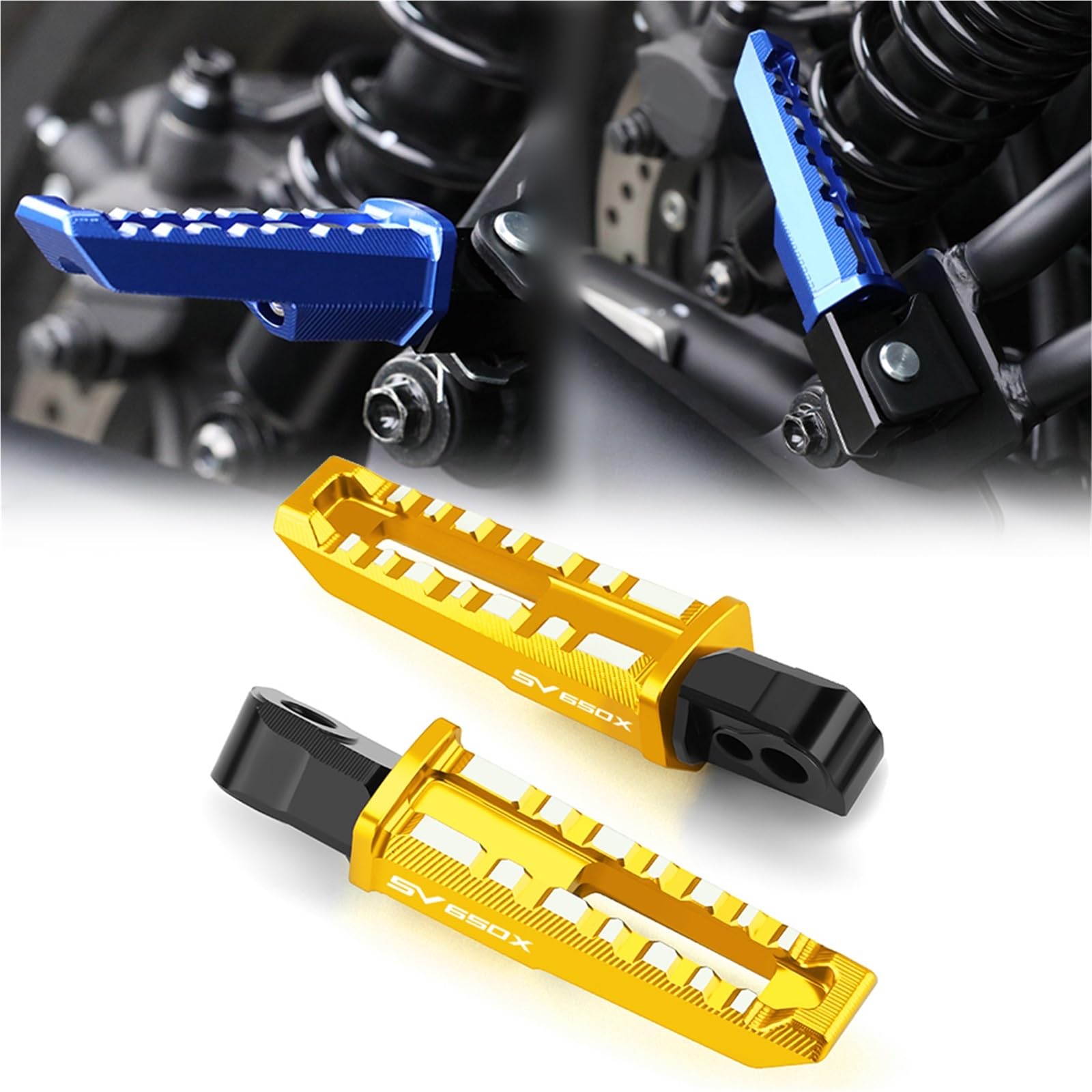Repose-Pieds Moto Glissants ? Solution Aluminium CNC pour Suzuki SV650X