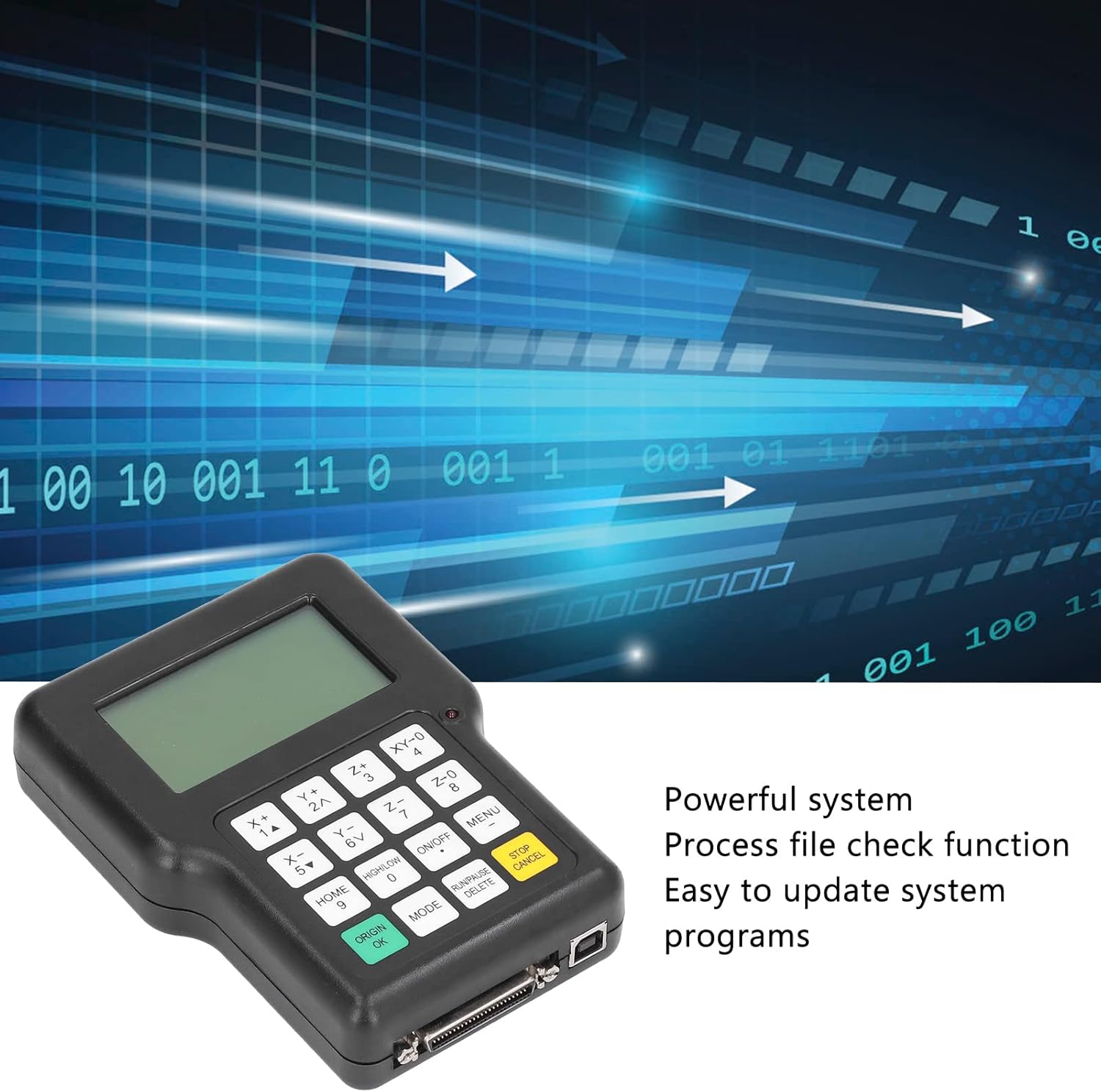 CNC Router Machine Controller 3 Axes Remote Hand Control DSP Controller for Precise and Fast Machining with Stepper Motor Drive System : Tools & Home Improvement