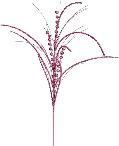 Vickerman Espray artificial de Navidad de cosecha de purpurina de 29 pulgadas. Incluye 6 aerosoles por paquete.