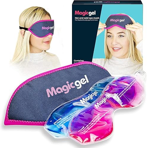 Magic Gel Paquete frío de máscara de ojos | Paquete de 2 mascarillas refrescantes para dormir | Máscara de ojos fríos Reuable y compresa de ojos