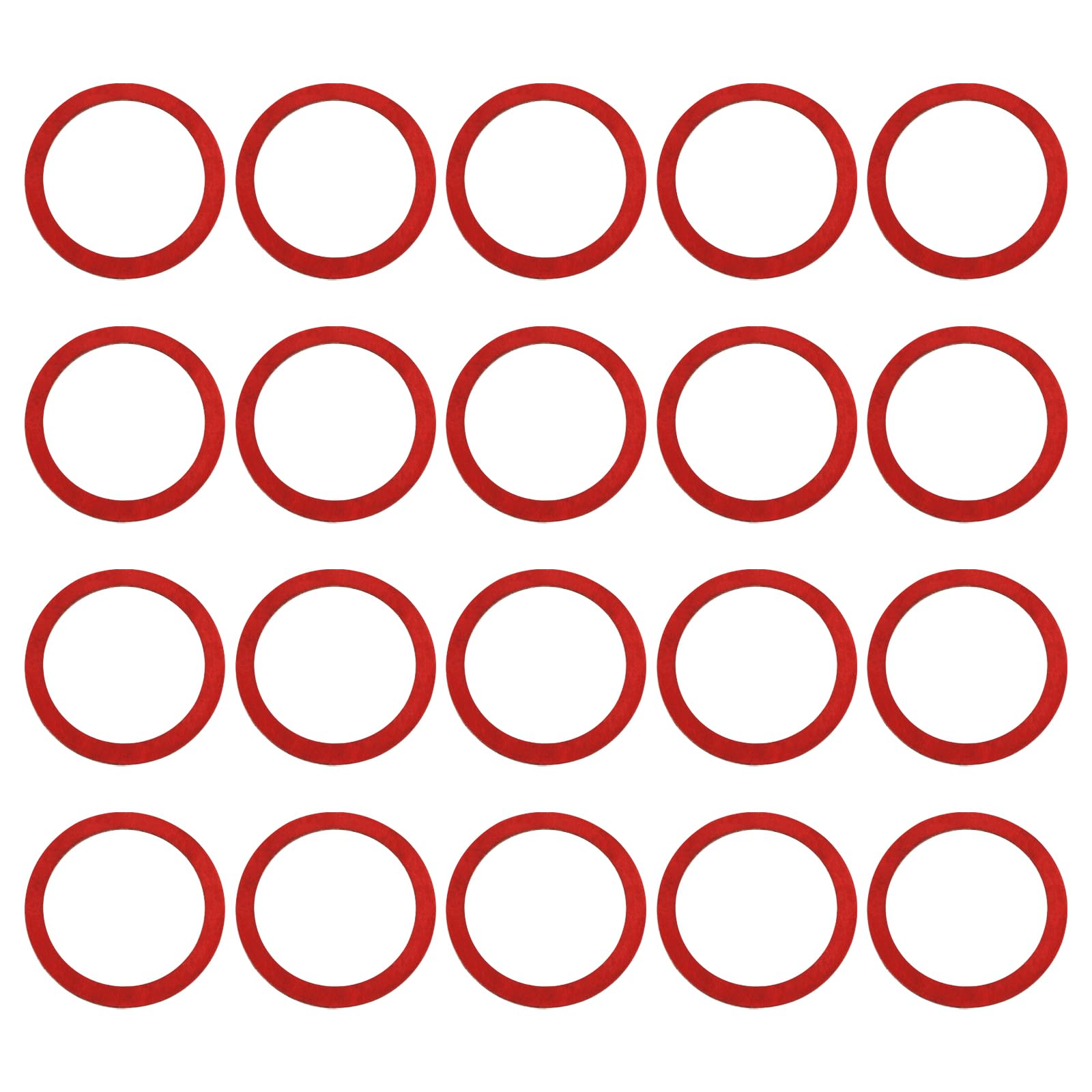 YINETTECH 20Pcs Fibre Top of Tap Body Washer 38x30.5x1.5mm for Plumbing Fixtures, Replacement Washer for Faucet Installation
