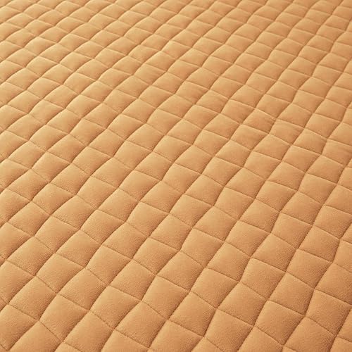 Miniatura 3 de Fundas de almohada acolchadas de franela, paquete de 2 fundas de almohada de franela suaves con cierre de sobre, sin relleno (estándar, amarillo)