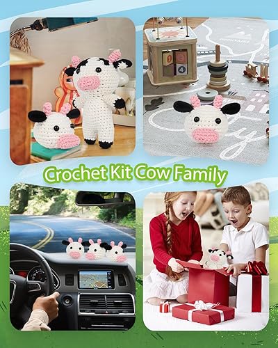 Vista 67 de Aeelike Kits de aprendizaje de ganchillo para principiantes, kit de inicio de ganchillo con todo, hilo acrílico de 1093 yardas para ganchillo, juego