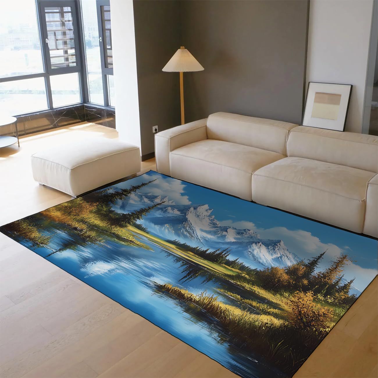 Tapis forêt montagne antidérapant pour protéger et habiller le sol