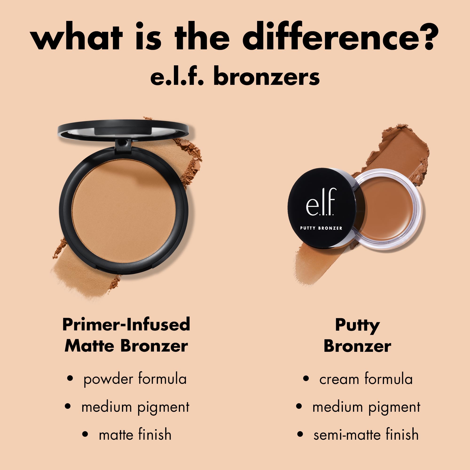 e.l.f. Primer-Infused Bronzer - Long-Wear Bronze -6 e.l.f. Primer-Infused Bronzer - Long-Wear Bronze -6