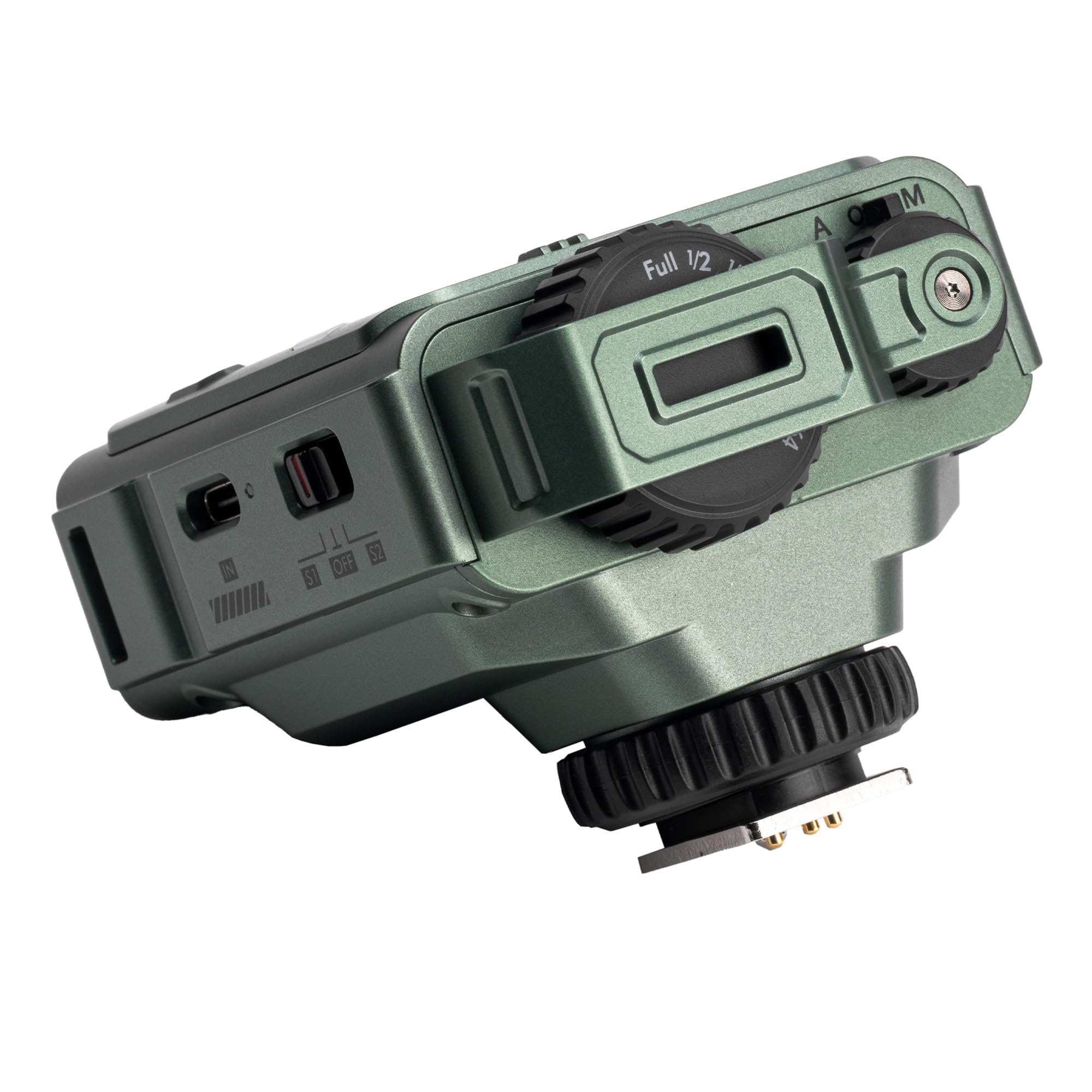 VILTROX Mini Kamerablitz für Fuji Kamera, TTL-Blitz GN16,1800mAh Akku,26W/s Vollleistung,1s Recycle,S1/S2 optische Steuerung Kompatibel mit Fuji,Grün(Z3-F)