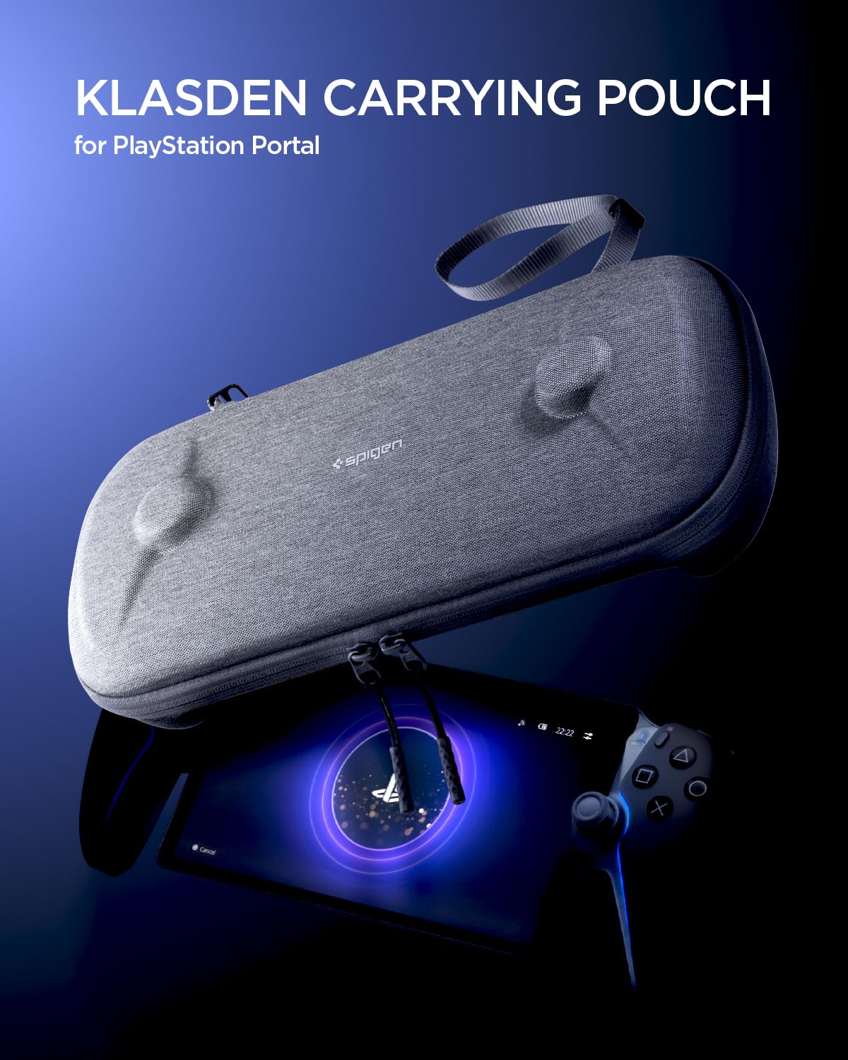 Spigen Klasden Tasche Kompatibel mit PlayStation Portal Remote Player Pouch Anthrazitgrau