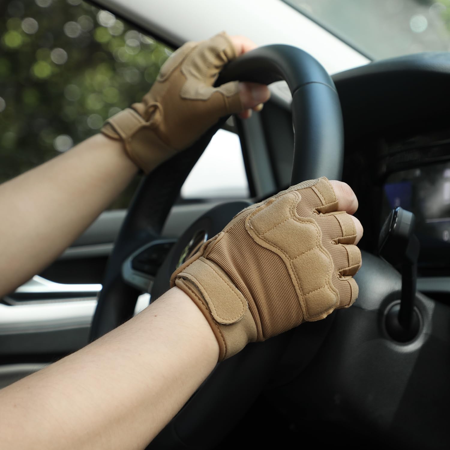 FIORETTO Fingerless Gloves for Airsoft Shooting Half Finger Hunting Hiking Cycling Driving Motorcycle Climbing Work Gloves M210603 - Image 7