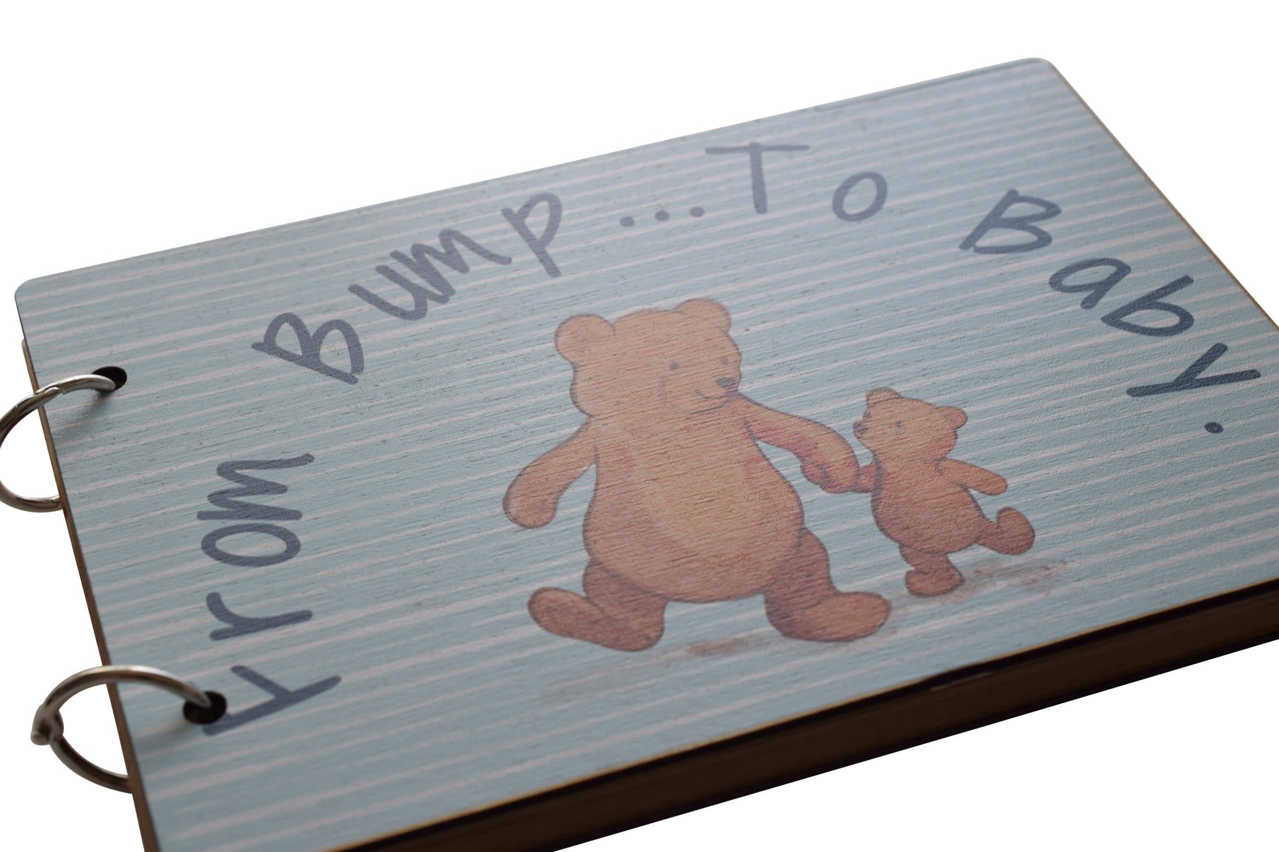 from Bump… to Baby - New Born Gift, Baby Scrapbook (Scrap-bumpblue), Medium - Image 2