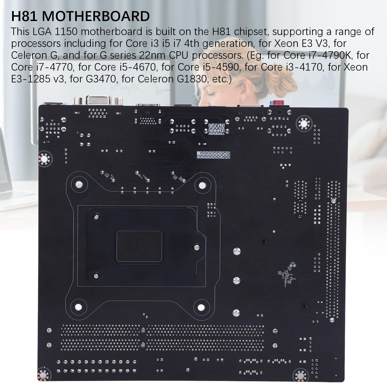 H81 Gaming M ATX Motherboard, M.2, SATA 3.0 6GB/s, USB 3.0, DP/HDMI, Memoria DDR3 para LGA1150 Fit para Procesadores de CPU de 22 NM de la Serie E3 V3