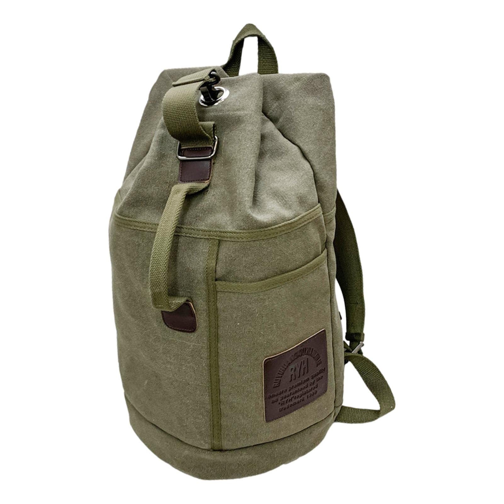 Mochila organizadora con múltiples compartimentos y gran capacidad de lona
