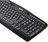 Logitech MK330 Wireless Keyboard and Mouse Set, Multimedia Keys, Liquid Spill Resistant, 10 m Usage Distance, Turkish Q Keyboard, Black