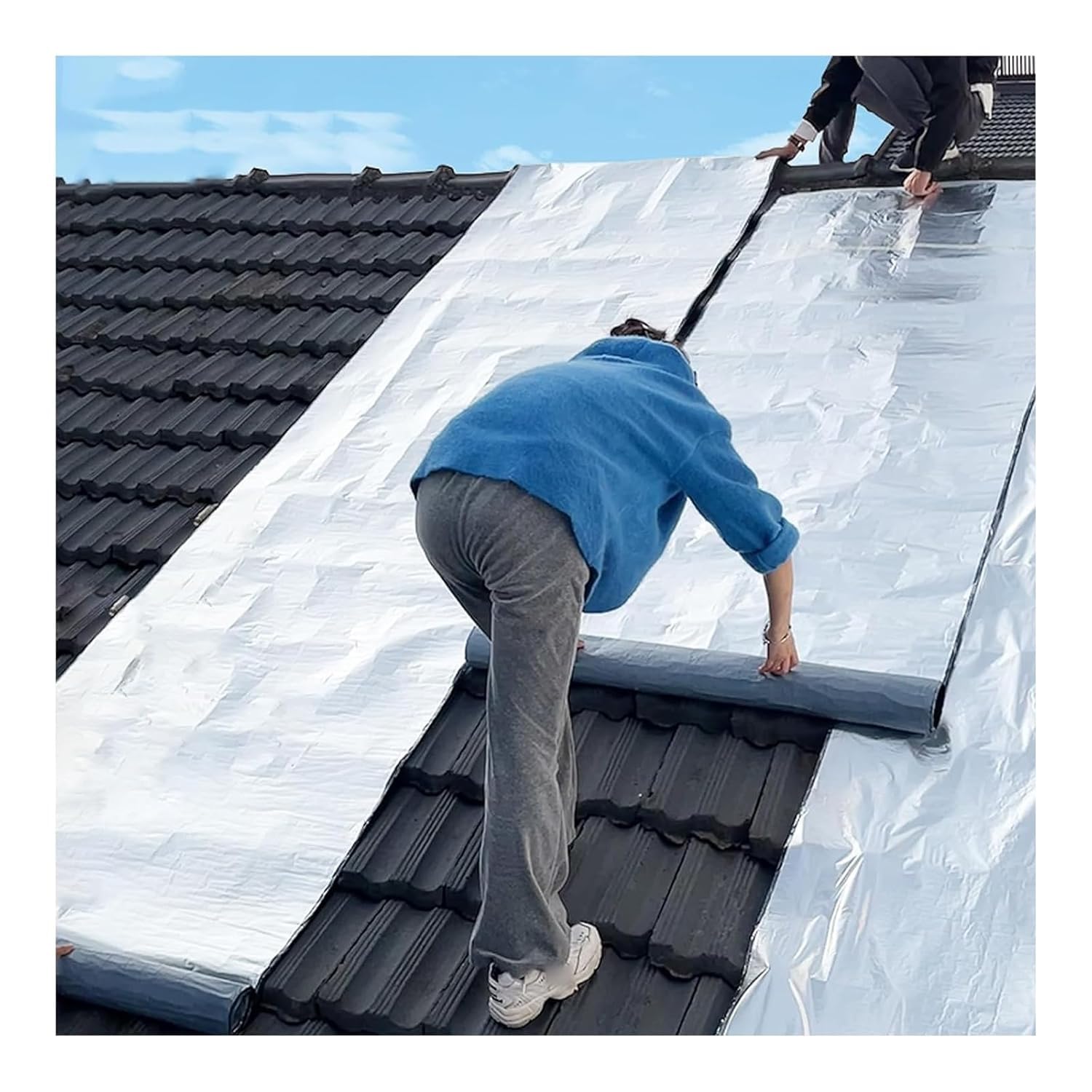 Thickened Waterproof Bitumen Membrane Tape, Easy-to-Use Waterproof Repair and Sealing Tape, Super Strong Adhesion Roofing Tapes, Suitable for Doors, Roofs, and Windows. 10m(32.8ft)*1m(3.3ft)