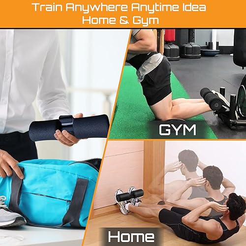 Miniatura 8 de Correa nórdica para flexión de isquiotibiales con alfombrilla de rodilla y banda de bucle. Rizos nórdicos originales en cualquier lugar -