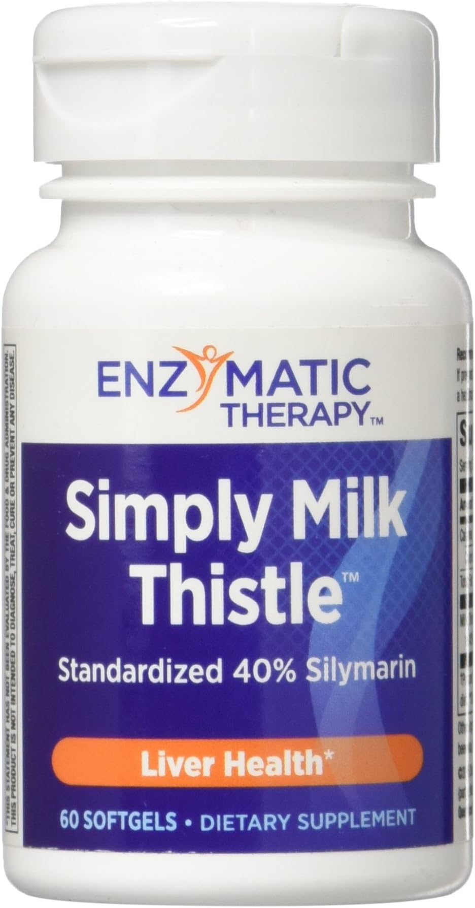 Enzymatic Therapy Simply Milk Thistle Standardized 40% Silymarin, 60 Softgels