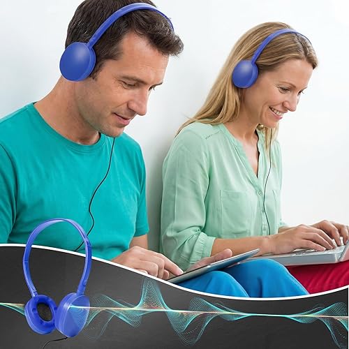 Miniatura 7 de Flutesan Paquete de 30 auriculares con cable, auriculares ajustables en la oreja, auriculares para niños con estéreo, auriculares para niños para