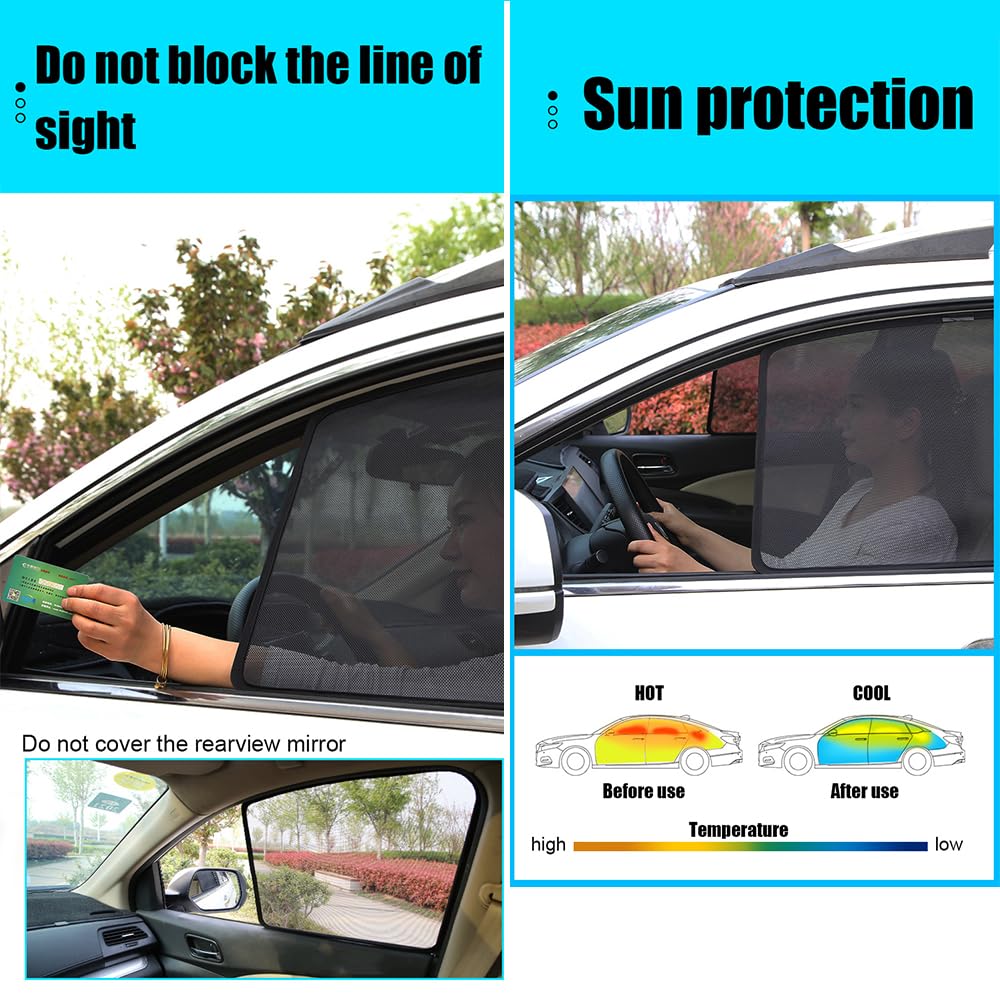 Tendine Parasole Auto Magnetico per B.M.W X1 F48 2015-2022, Parasole per Finestrino Laterale e Finestrini Posteriori Vetri, Blocca Raggi UV Protezione, Privacy Tenda Finestra