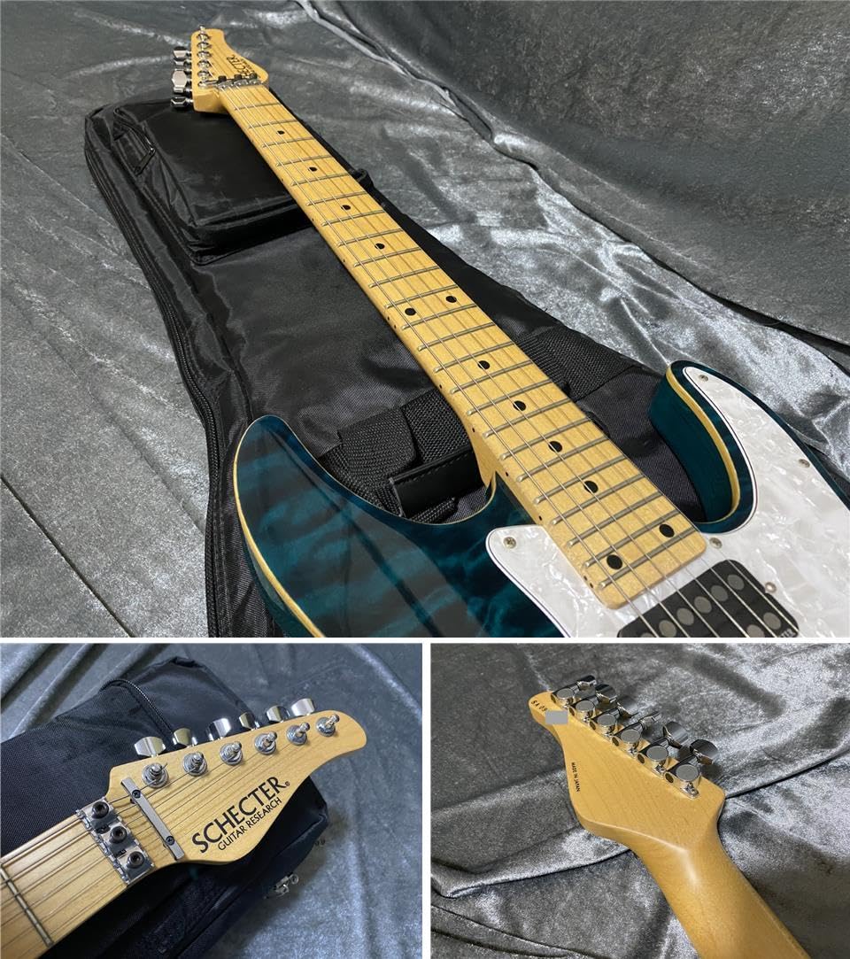Amazon.co.jp: SCHECTER SD-2-24 AS 国産本格モデル！ 極上キルトTOP  