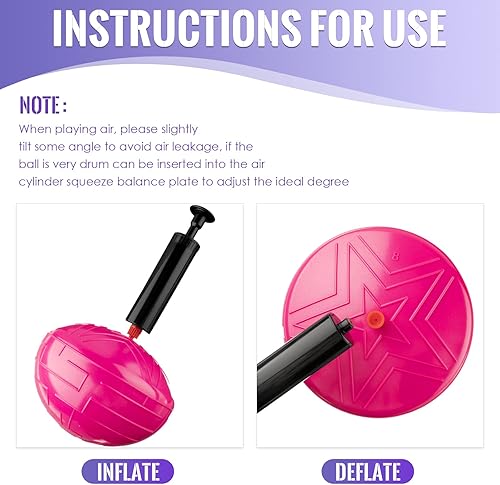 Miniatura 4 de Deekin 12 unidades de equilibrio, disco de equilibrio, equilibrio, piedras de escalón, puntos con 2 bombas, carrera de obstáculos para niños y