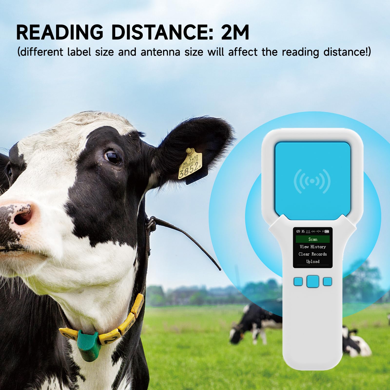 Lector RFID UHF SR300 860-960 MHz Bluetooth Mano