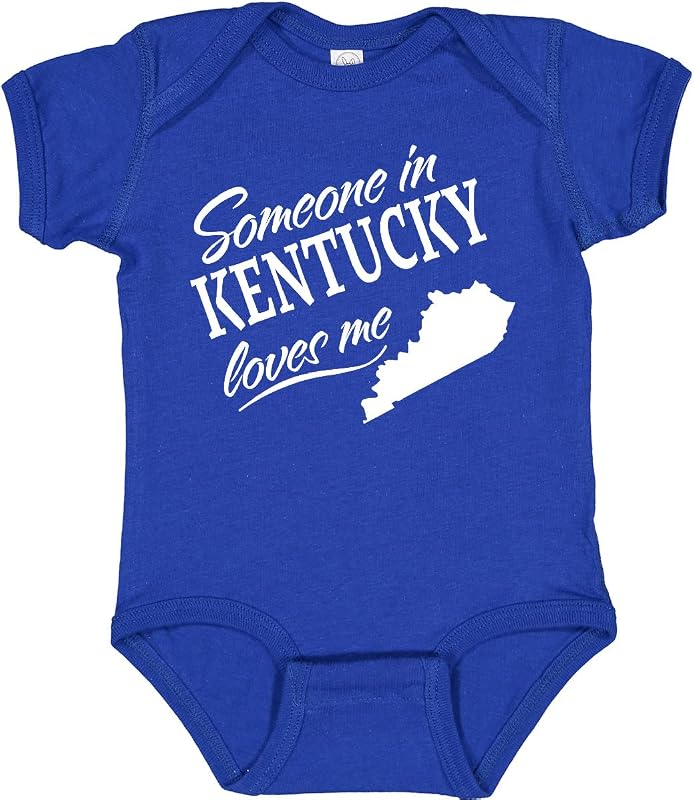inktastic Alguien en Kentucky Loves Me Body para bebé