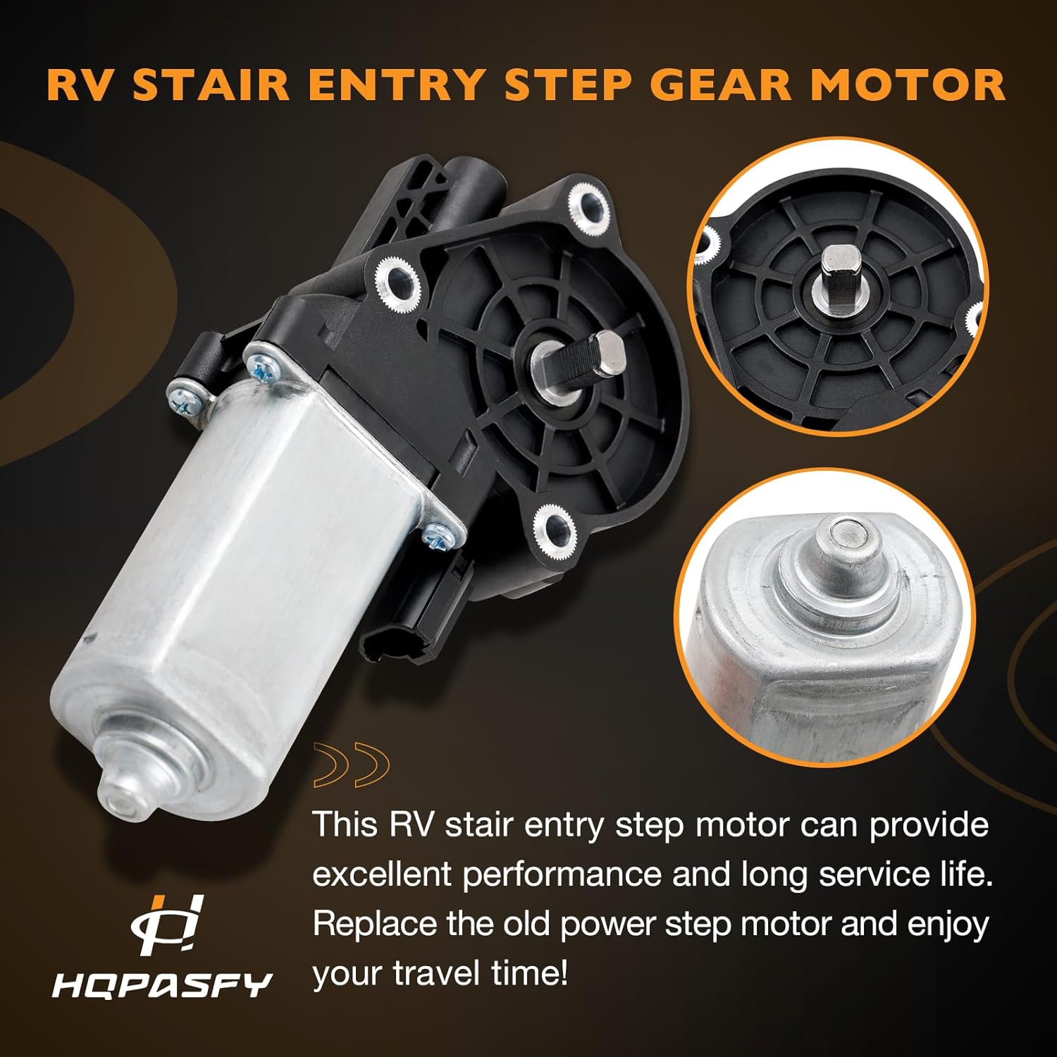 RV Step Motor Conversion Kit for A Curved Linkage, Compatible with Kwikee Series Steps 22, 23, 28A, 30, 32, 33, 34, 35, 36, 38, 40 Series Steps, Replace 379160 379147 909510000